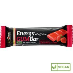 Crown Sport Energy Gum Bar  Strawberry electrolytes, BCAA - 30g